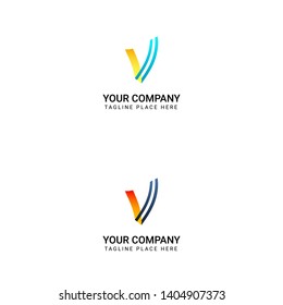 Modern Logo With Letter V
