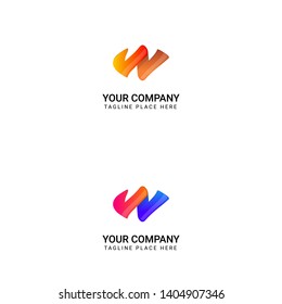 Modern Logo With Letter W