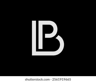 Modern logo of letters B and P in lineart style. Suitable for various companies, especially technology companies.