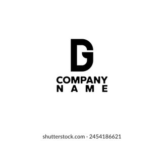 Modern logo with letters D and G. Suitable for various companies, especially those operating in the technology and sports sectors.