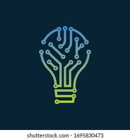 Tecnologías de TI para la lámpara de logotipo moderno