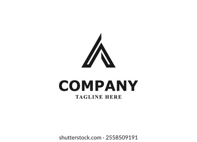 modern a logo with line style