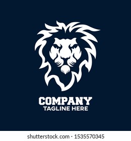 Modern logo lion head. Vector illustration.