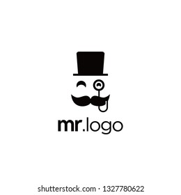 modern logo with mr coffee