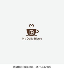 A modern logo for My Daily Bistro with the initials DB. The logo is a combination of text and an icon