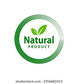 modern logo natural product, vector