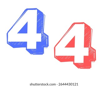 Modern Logo Number 4. 2025 year