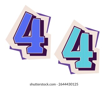 Modern Logo Number 4. 2025 year