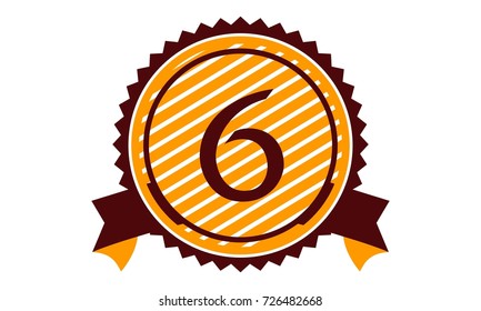 Modern Logo Number 6 