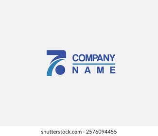 Modern logo number 70. Suitable for logos for birthday celebrations for companies, agencies and other institutions.