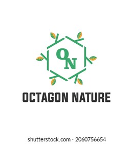 modern logo ocatgon nature identity