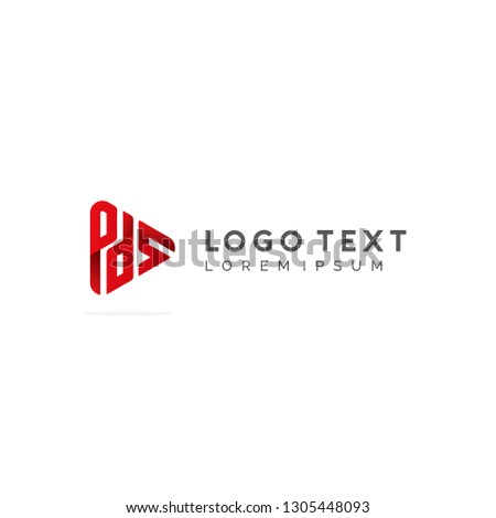 Modern logo P, D, and S or PDS innovative concept for fintech and digital finance industry 