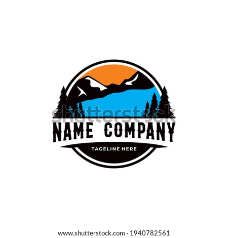 modern logo  for river and adventure