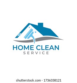 Modern Logo Service For Home Cleanliness.