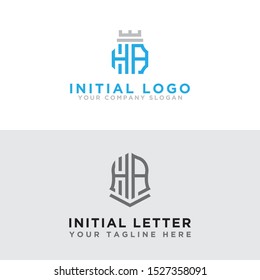 Modern Logo Set of HA logo design, which inspires all companies. -Vectors