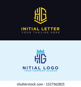 Modern Logo Set of HG logo designs, which inspire all companies. -Vectors