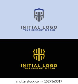 Modern Logo Set HH logo design, which inspires all companies. -Vectors