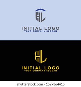 Modern Logo Set HL logo design, which inspires all companies. -Vectors
