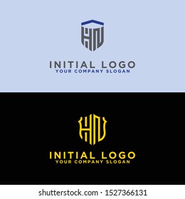 Modern Logo Set of HN logo designs, which inspire all companies. -Vectors