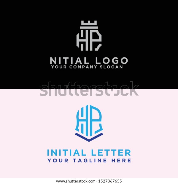 Modern Logo Set Hp Logo Designs Stock Vector Royalty Free