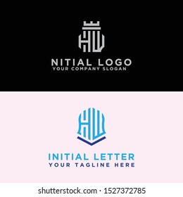 Modern Logo Set of HW logo designs, which inspire all companies. -Vectors