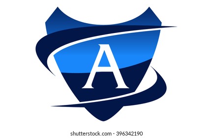 Modern Logo Shield Letter A