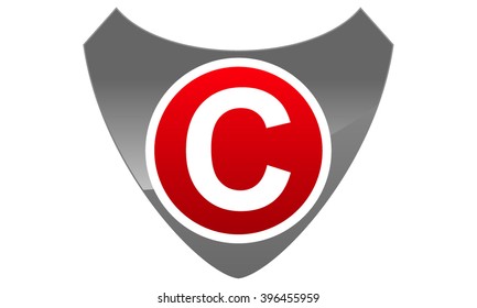 Modern Logo Shield Letter C