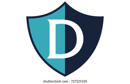 Modern Logo Shield Letter D