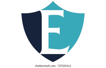 Modern Logo Shield Letter E