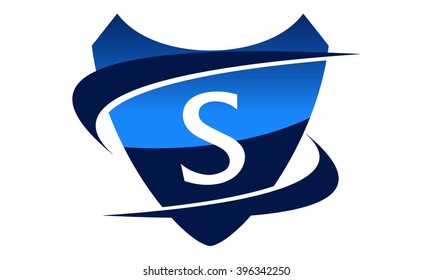 Modern Logo Shield Letter S