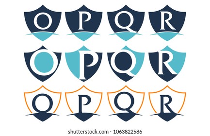 Modern Logo Shield Template Set