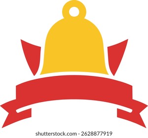 modern logo showing a christmas bell.