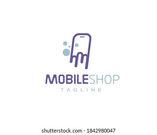 Modern logo of smart phones , suitable for mobile shop or mobile care or online mobile services