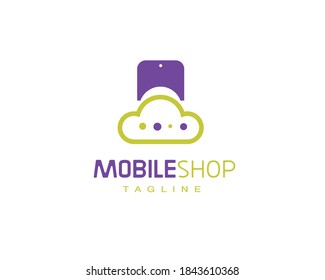 Modern logo of smart phones , suitable for mobile shop or mobile care or online mobile services