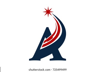 Modern Logo Solution Letter A 