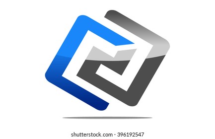 Modern Logo Solution Letter C A, CA,AC