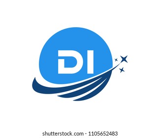 Modern logo solution Letter DI