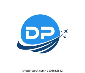 Modern logo solution Letter DP