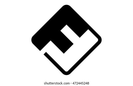 Letra F de solución con logotipo moderno