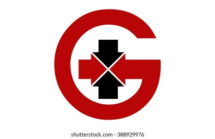 Modern Logo Solution Letter G Arrow Center