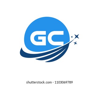 Modern logo solution Letter GC