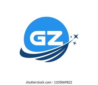Modern logo solution Letter GZ