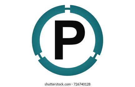 Modern Logo Solution Letter P