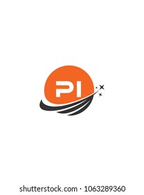 Modern logo solution Letter PI