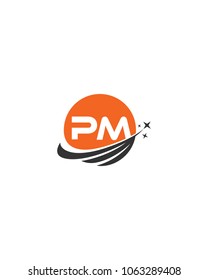 Modern logo solution Letter PM