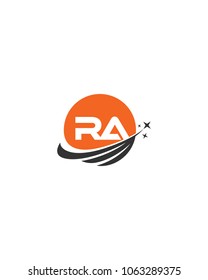 Modern logo solution Letter RA