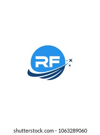 Modern logo solution Letter RF