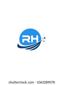 Modern logo solution Letter RH
