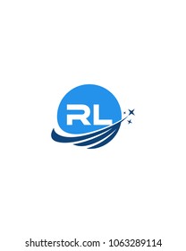 Modern logo solution Letter RL