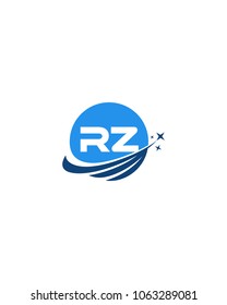 Modern logo solution Letter RZ